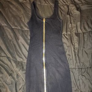 Fashion nova zip front dress